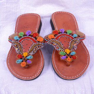 BEADED SANDALS SIZE 38