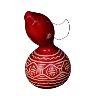 ENGGRAVED DESIGNED BOTTLE SHAPED GOURD / CALABASH